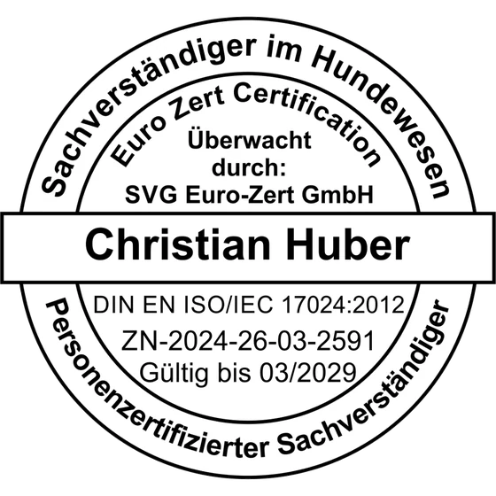 Personenzertifizierter Sachverständiger Christian Huber
